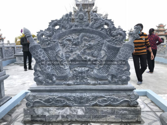 bình phong đá cho nhà thờ và lăng mộ đá