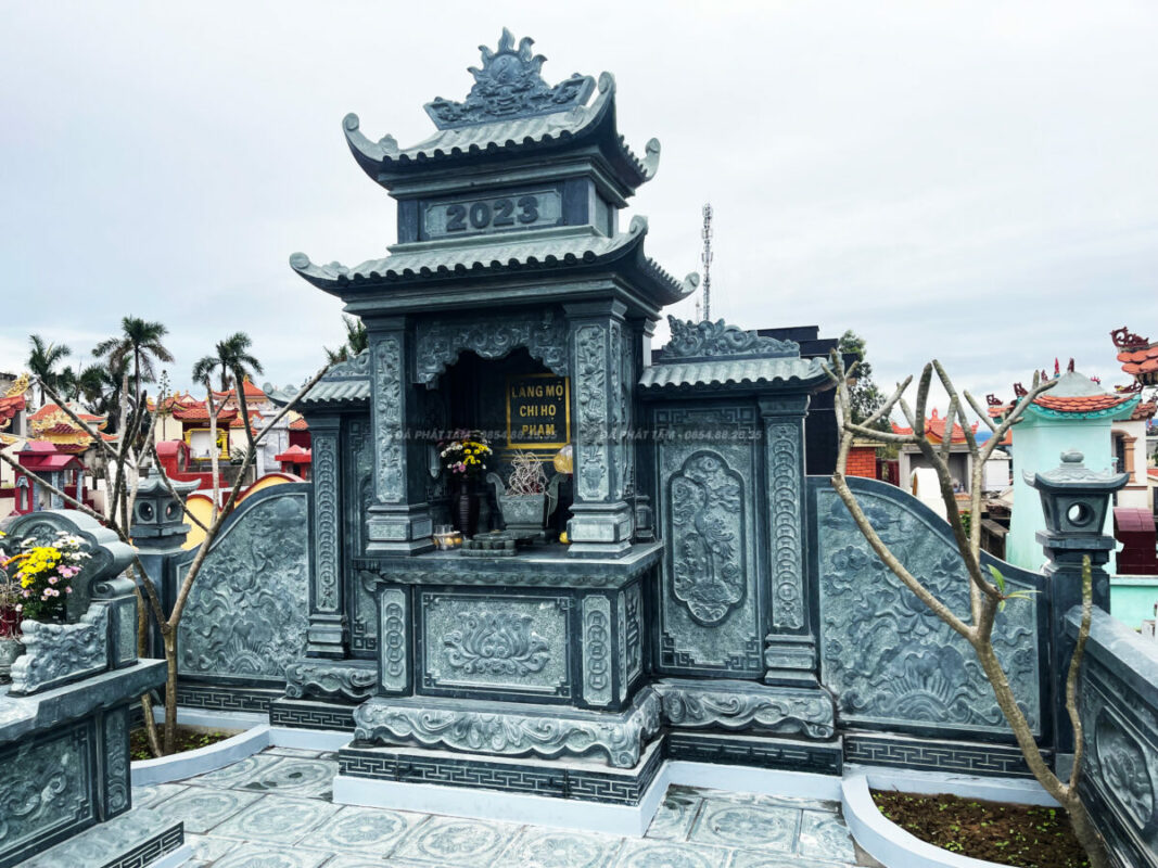 LĂNG MỘ ĐÁ XANH RÊU ĐẸP NHẤT 2024 - ĐÁ PHÁT TÂM (6)