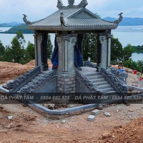 Vọng lâu đá xanh rêu cao cấp - Chuẩn phong thuỷ - PT172