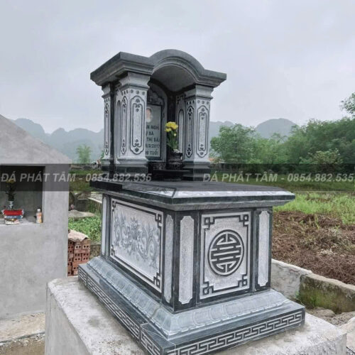 Mộ mái vòm đá xanh đen - Chuẩn phong thuỷ -PT167