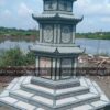 Mộ tháp 3 tầng đá xanh rêu cao cấp - Chuẩn phong thuỷ - PT170- src1 17