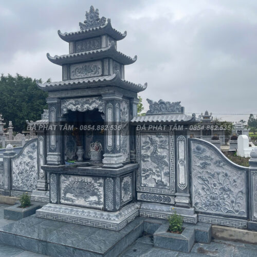 Khu lăng mộ đá xanh đen truyền thống - Chuẩn phong thuỷ - PT163- src12 1