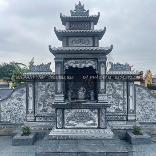 Khu lăng mộ đá xanh đen truyền thống - Chuẩn phong thuỷ - PT163- src13