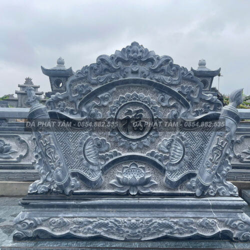 Khu lăng mộ đá xanh đen truyền thống - Chuẩn phong thuỷ - PT163- src14