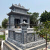 Mộ đôi 2 mái đá xanh đen truyền thống - Chuẩn phong thuỷ - PT159- src2 3