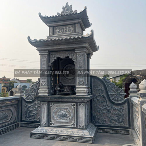 Lăng thờ đá xanh đen truyền thống - Chuẩn phong thuỷ - PT158- src3 2