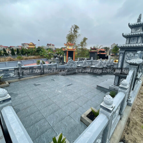 Khu lăng mộ đá xanh đen truyền thống - Chuẩn phong thuỷ - PT163- src3 6