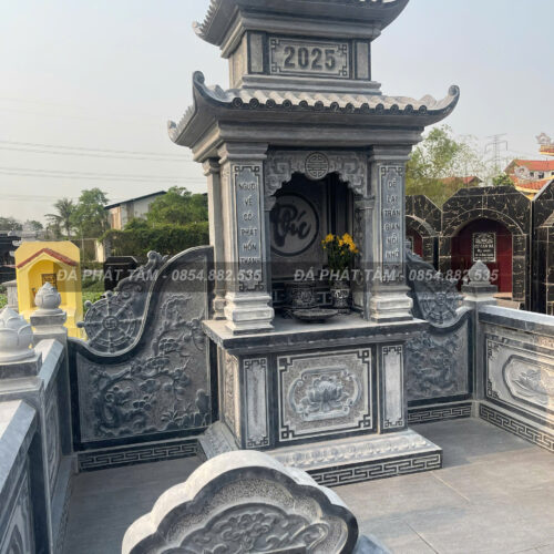 Lăng thờ đá xanh đen truyền thống - Chuẩn phong thuỷ - PT158- src4 2