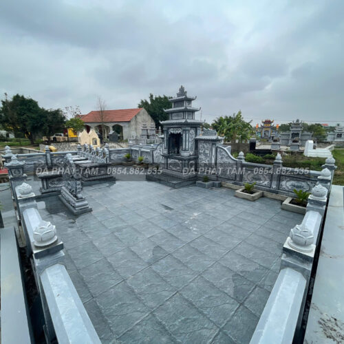Khu lăng mộ đá xanh đen truyền thống - Chuẩn phong thuỷ - PT163- src4 6