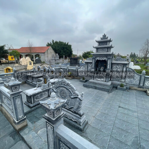 Khu lăng mộ đá xanh đen truyền thống - Chuẩn phong thuỷ - PT163- src5 4