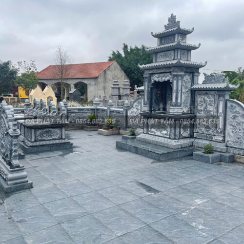 Khu lăng mộ đá xanh đen truyền thống - Chuẩn phong thuỷ - PT163- src8 2