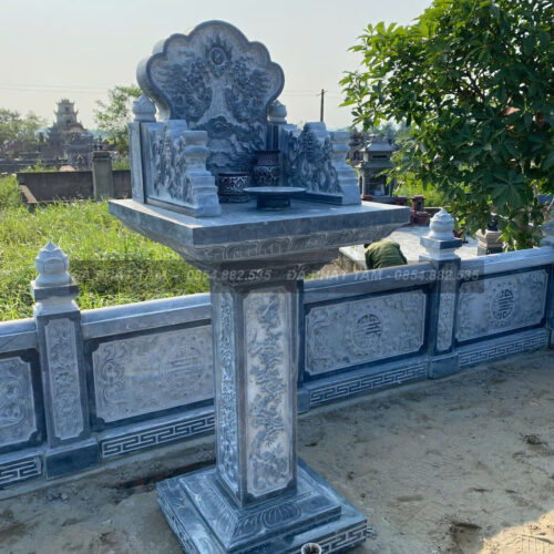 Cây hương thờ thiên đá xanh đen - Chuẩn phong thuỷ - PT184