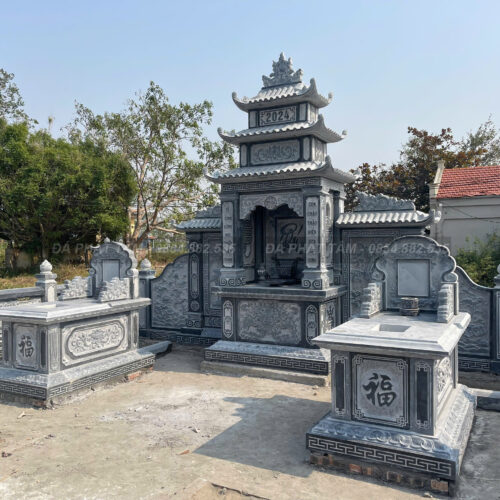 Khu lăng mộ đá xanh đen truyền thống - Chuẩn phong thuỷ - PT189- z6551502902079 e47a6fa765beeb0403e704e6c9e34cea