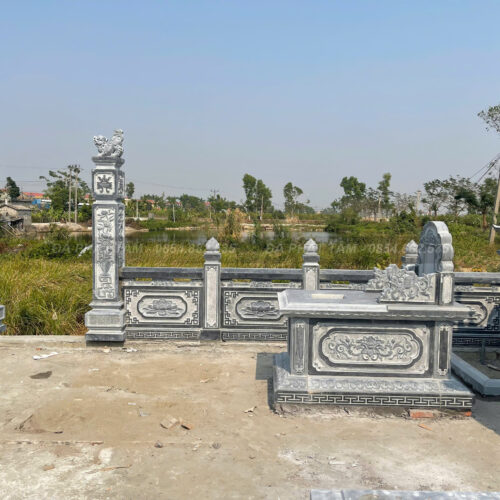 Khu lăng mộ đá xanh đen truyền thống - Chuẩn phong thuỷ - PT189- z6551502908385 2b9e75999892f506e065537267c6052b