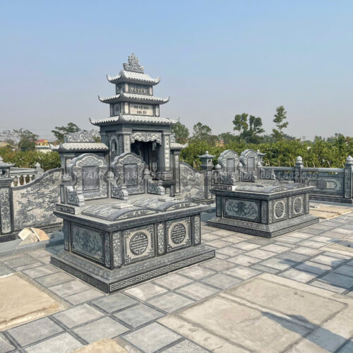 Khu lăng mộ đá xanh đen truyền thống - Chuẩn phong thuỷ - PT192- z6551521014814 d6793328db84eec590173d385b65163e