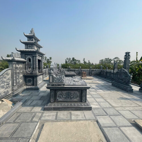 Khu lăng mộ đá xanh đen truyền thống - Chuẩn phong thuỷ - PT192- z6551521018081 fd93d1fb638a83c67ad02165c668b3cb