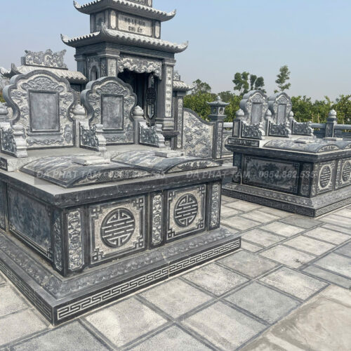 Mộ đôi đá xanh đen truyền thống - Chuẩn phong thuỷ - PT193- z6551527957121 9a3646b3bf2037b8cea1f12d0d3bfdc2