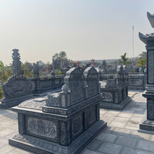 Mộ đôi đá xanh đen truyền thống - Chuẩn phong thuỷ - PT193- z6551527962135 58a0d31201d93cfeac2952c9223f8891