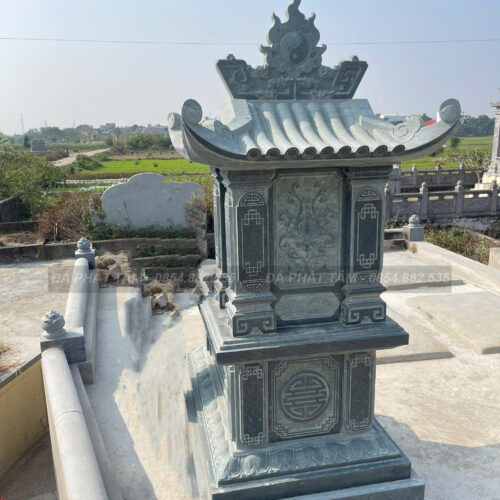 Mộ một mái đá xanh rêu cao cấp - Chuẩn phong thuỷ - PT196- z6551544635137 363909334c79497a990f3e242d90e703