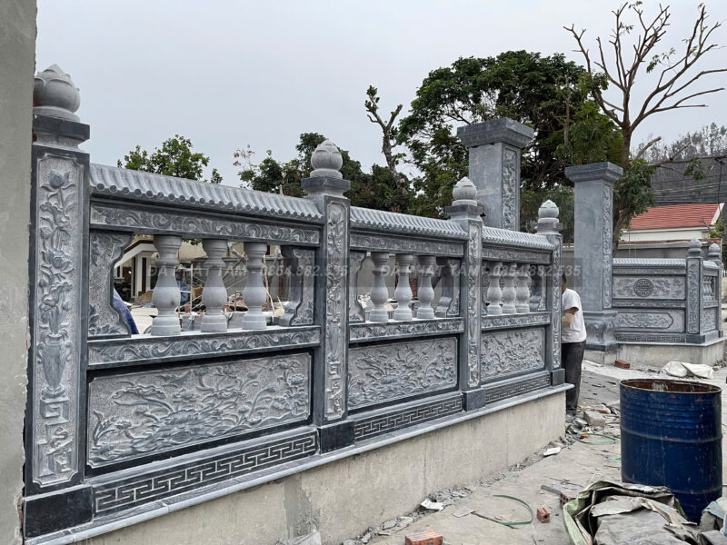 Tường rào nhà thờ đá xanh đen truyền thống - Chuẩn phong thuỷ - PT197- z6551550632935 4e51da270a90211de4ddecded2904aac scaled