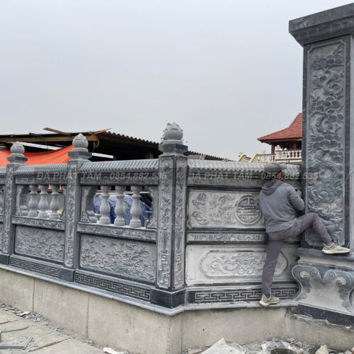 Tường rào nhà thờ đá xanh đen truyền thống - Chuẩn phong thuỷ - PT197- z6551550633154 11e3cf0177f9eaab2f1d147eae35e045