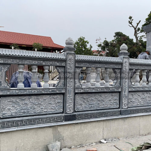 Tường rào nhà thờ đá xanh đen truyền thống - Chuẩn phong thuỷ - PT197- z6551550712214 da9033b770ca14ca4672c6013e091fd1