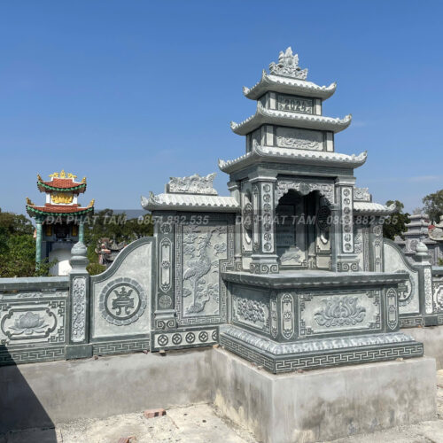 Lăng mộ tổ đá xanh rêu cao cấp - Chuẩn phong thuỷ - PT199- z6552297977960 247663bd44c365be3d5021b12012abbf