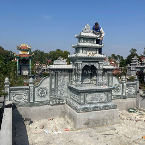 Lăng mộ tổ đá xanh rêu cao cấp - Chuẩn phong thuỷ - PT199- z6552297996037 39098ffaf0d493988f42ac1b53f05982