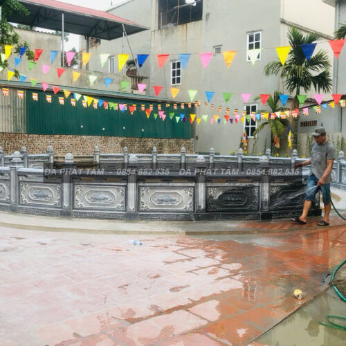 Lan can giếng tròn đá xanh đen truyền thống - Chuẩn phong thuỷ - PT205- z6552362028083 93bdf330c2d8443fb289fb80ecbf57ae