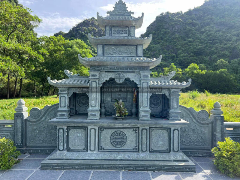Lăng thờ tam quan đá xanh rêu cao cấp - Chuẩn phong thuỷ - PT206- z6552377992784 7413e77472008532c0b6ae87603ac588