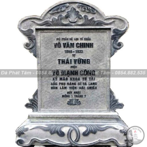 Bia Đá Ghi Công Danh Sản Xuất Tại Ninh Bình – Chuẩn Phong Thuỷ – PT236