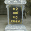 Bia Mộ Đá Tự Nhiên Có Đế Cho Khu Lăng Mộ Dòng Họ – Chuẩn Phong Thuỷ – PT232- Bia da tu nhienDT BD06 co de dep don gian