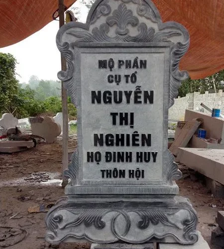 Bia Mộ Liệt Sỹ Đá Xanh Đen Chạm Khắc Tinh Xảo – Chuẩn Phong Thuỷ – PT231