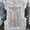 Bia Đá Cẩm Thạch Trắng Hoa Văn Lưỡng Long Chầu Nguyệt – Chuẩn Phong Thuỷ – PT235- Bia mo da cam thach trang DT BD03 voi hoa van dep mat