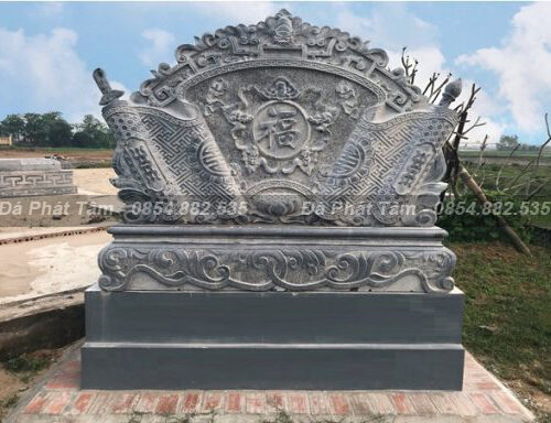Bình phong đá cẩm thạch trán dơi – Chuẩn Phong Thuỷ – PT326