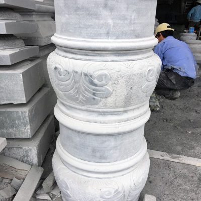 Chân tảng tròn kê cột đá trắng Nghệ An bền đẹp  – Chuẩn Phong Thuỷ – PT381