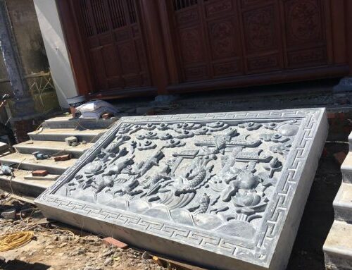 Chiếu rồng đá tự nhiên Ninh Bình cho nhà thờ họ – Chuẩn Phong Thuỷ – PT357