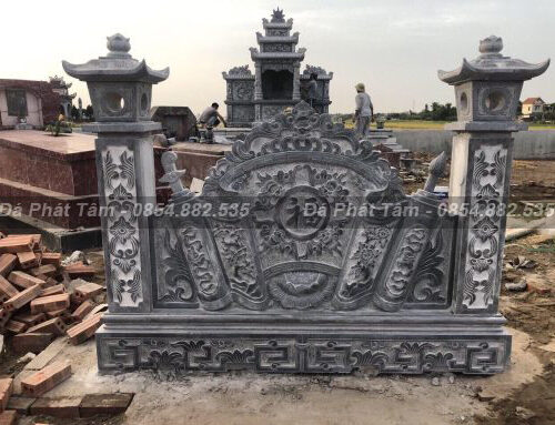 Cuốn thư nhà thờ họ đá xanh đen – Chuẩn Phong Thuỷ – PT332