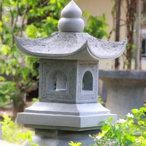 Đèn trang trí bằng đá trắng  – Chuẩn Phong Thuỷ – PT340