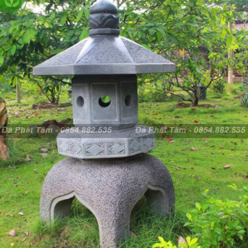 Đèn trang trí sân vườn bằng đá phong cách Nhật Bản – Chuẩn Phong Thuỷ – PT338