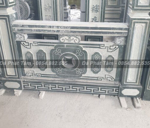 Lan can đá xanh tự nhiên cao cấp, bền đẹp – Chuẩn Phong Thuỷ – PT375