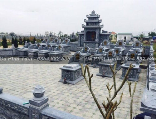 Khu lăng mộ gia tộc họ Nguyễn diện tích lớn 120m2  – Chuẩn Phong Thuỷ – PT413