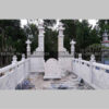 Khu lăng mộ bằng đá trắng tinh tế tại Nam Đàn – Chuẩn Phong Thuỷ – PT412- Lang mo da trang tinh te DT LMD03 sang trong