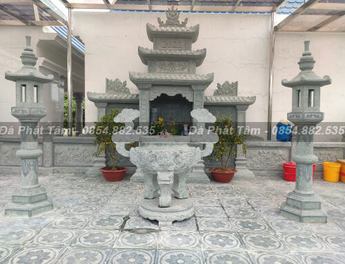 Long Đình Đá Cánh Liền 3 Mái Chùa Tại Hưng Yên – Chuẩn Phong Thuỷ – PT240