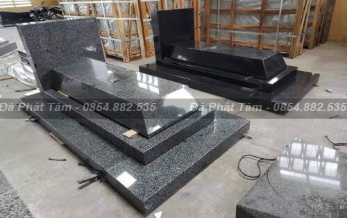 Mộ đá hoa cương có bậc cao cấp, bền bỉ  – Chuẩn Phong Thuỷ – PT273