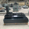 Mộ đá granite đen nguyên khối đẹp, đơn giản – Chuẩn Phong Thuỷ – PT278- Mau mo da Granite nguyen khoi DT MDG06 don gian
