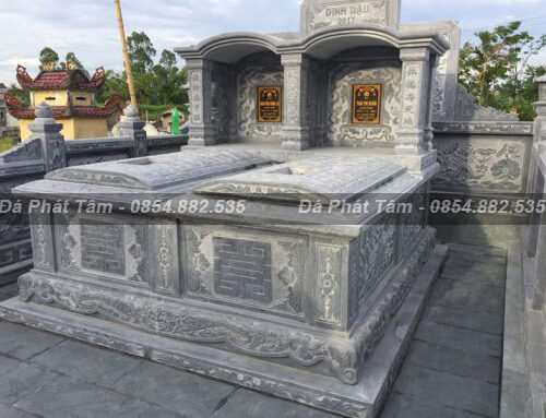 Mộ Đá Đôi Một Mái Đá Tự Nhiên – Chuẩn Phong Thuỷ – PT249