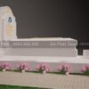 Mẫu mộ hậu bành đá trắng Italy – Chuẩn Phong Thuỷ – PT422- Mo da trang DT MDTA02