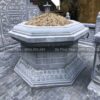 Mộ lục giác đá tự nhiên đơn giản hoa văn gạch xếp – Chuẩn Phong Thuỷ – PT297- Mo luc giac da tu nhien DT MDLG01 don gian