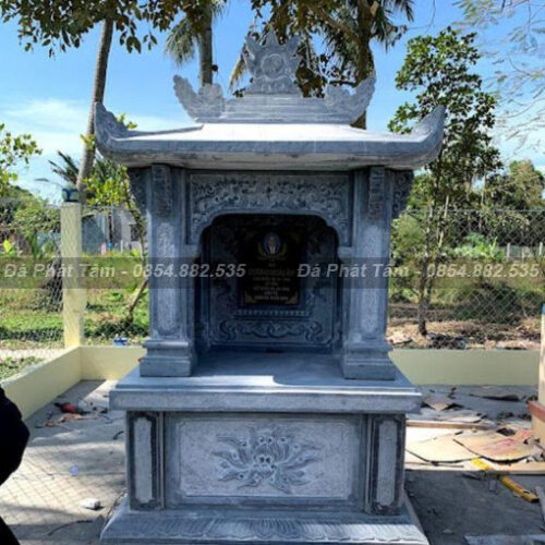 Mộ tháp Phật Giáo đá một mái mang đậm nét Á Đông – Chuẩn Phong Thuỷ – PT312
